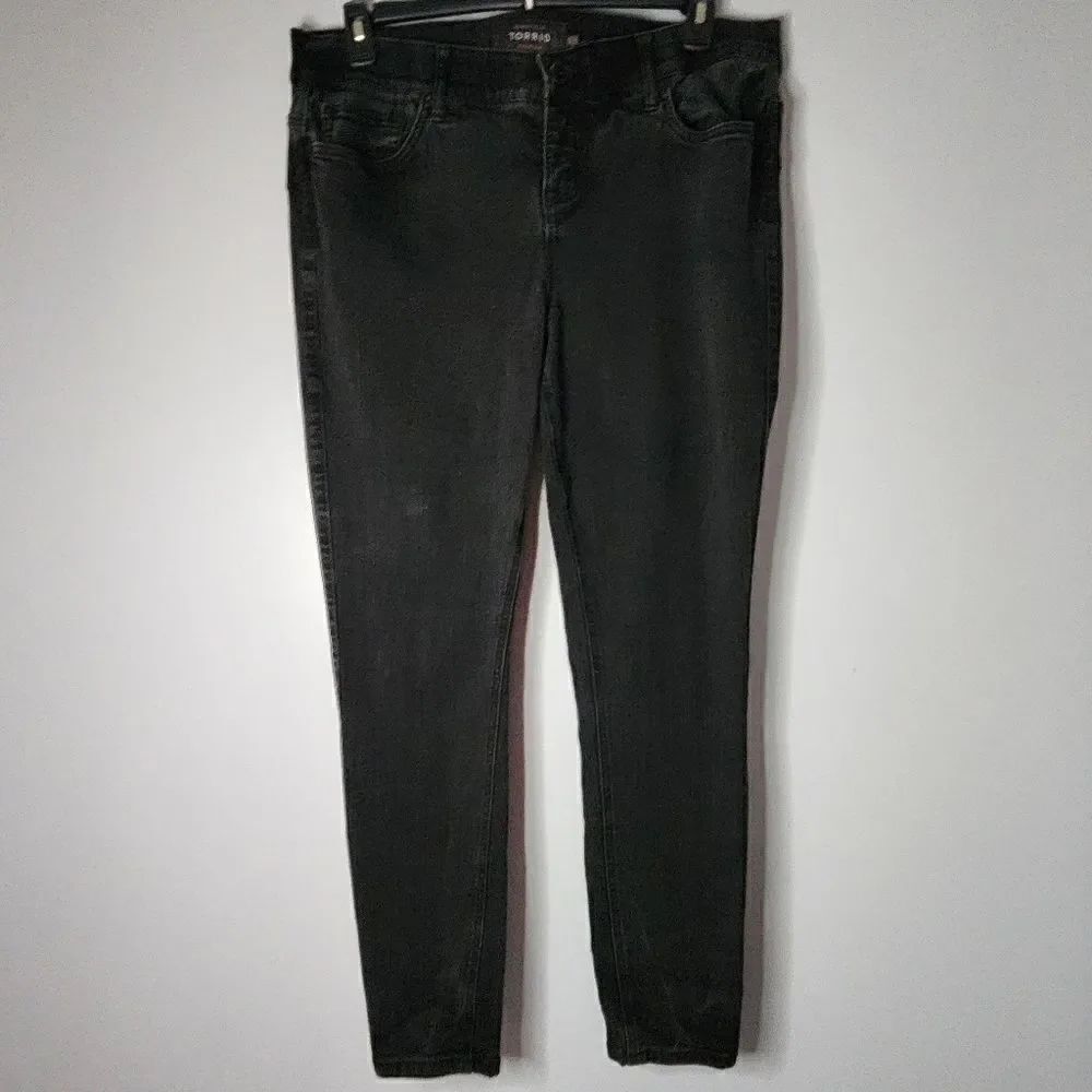 Torrid Jeans Womens 18 R Bombshell Skinny Premium Stretch High Rise Black